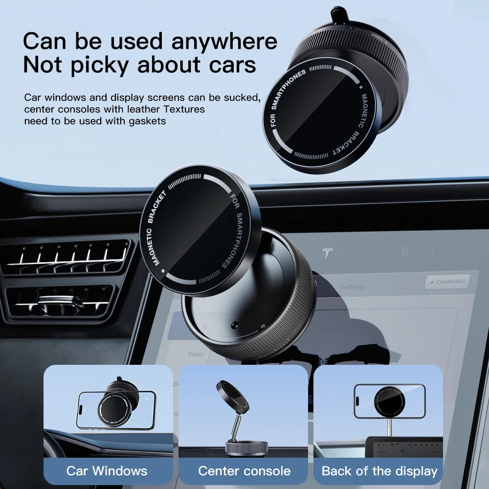 360° Adjustable Strongest Magnetic Car Phone Holder Multi-Usage for Bed Car & Desk