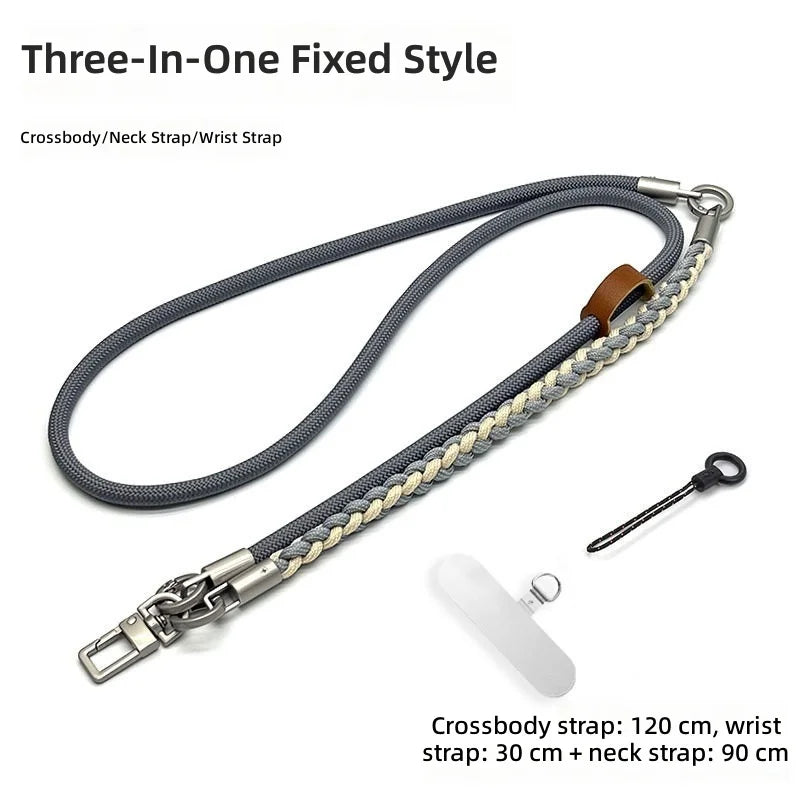 3-in-1 Crossbody Shoulder Neck Strap Phone Lanyard Women-High-End Anti-Theft Adjustable