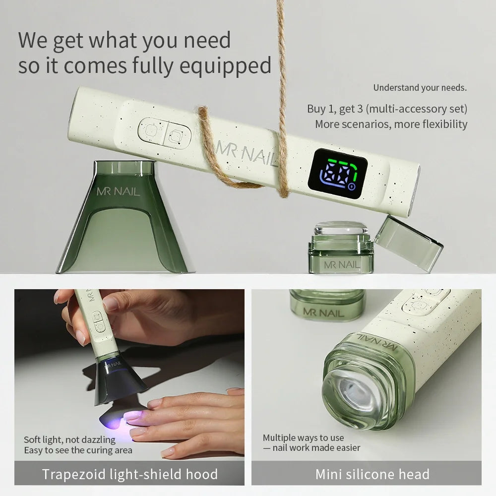 Mrnail One-Word Nail Phototherapy UV Lamp Battery-Powered Small Handheld Automatic