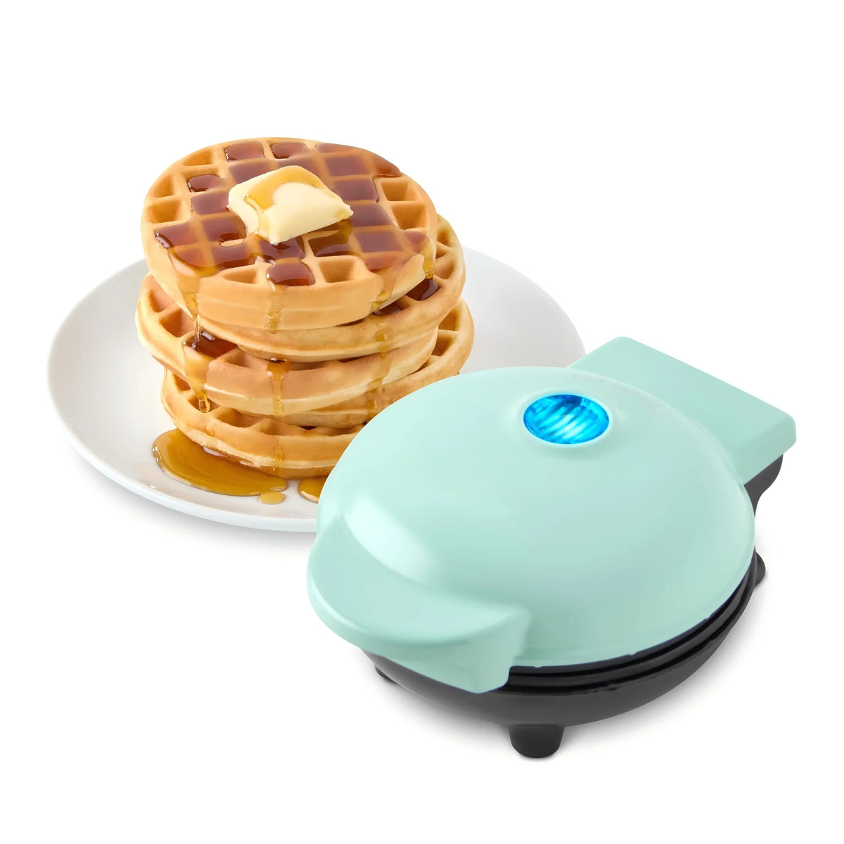 Mini Waffle Maker - Portable Electric Round Waffle Iron for Kids, Nonstick Individual
