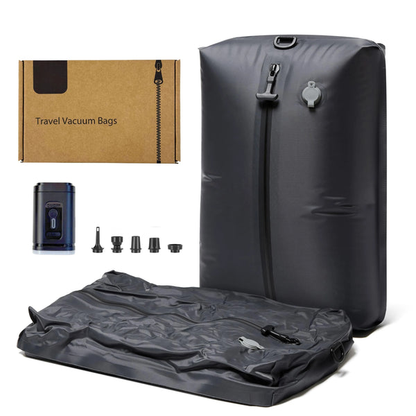28L Black Large IPX8 Waterproof Lightweight Nylon Clothing Vacuum Seal Air Compression