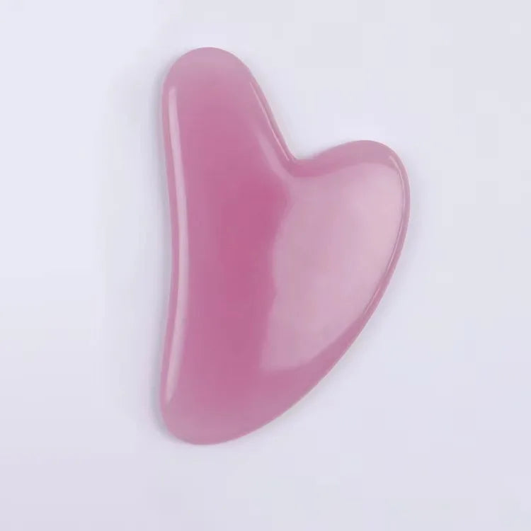 Natural Crystal Gua Sha Stone with Optional Face Roller in 9 Colors