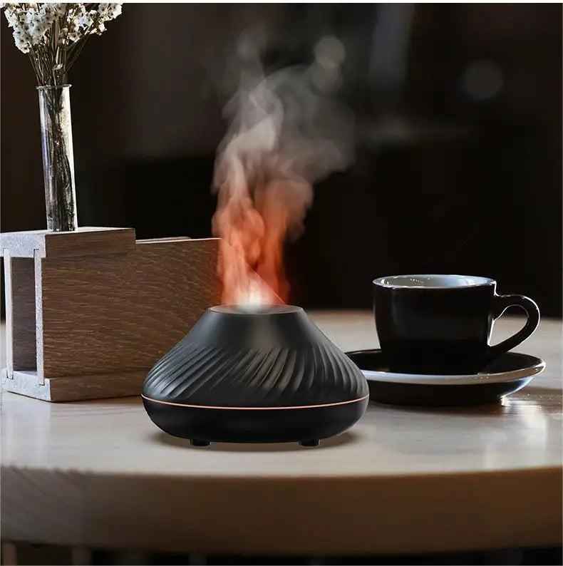 Outstanding New Flame Aroma Diffuser Essential Oil Lamp 130ml USB Portable Air Humidifier