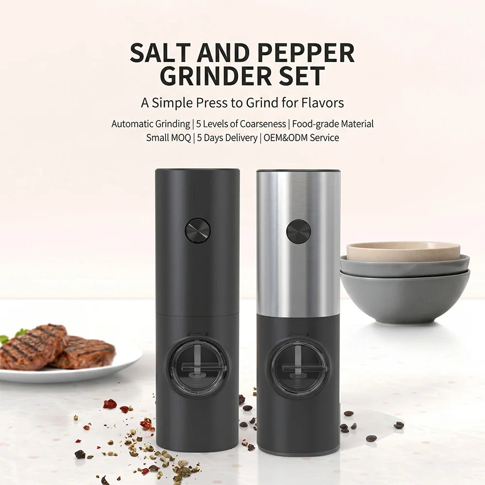 Gravity Sensing Electric Pepper Grinder Automatic Salt Spice Mill Kitchen Grinder