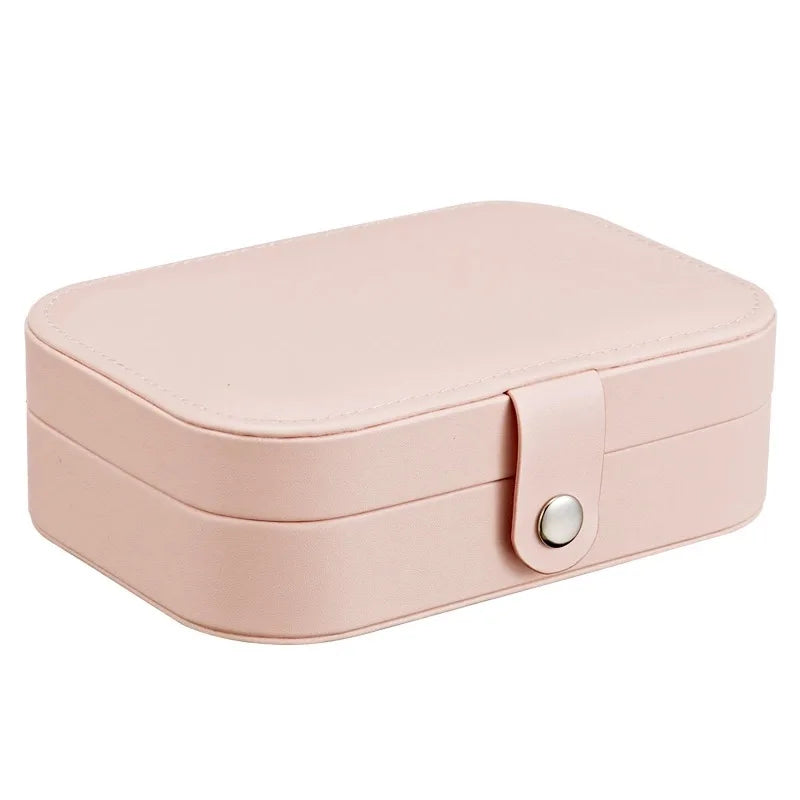 Small Travel Jewelry Organizer Custom Mini Pu Leather Ring Jewelry Box Jewelry Storage