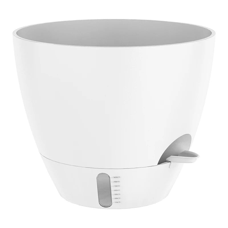Automatic Self-Watering PP Plastic Flower Pots Drainage Holes Modern Style 8-12 Inch