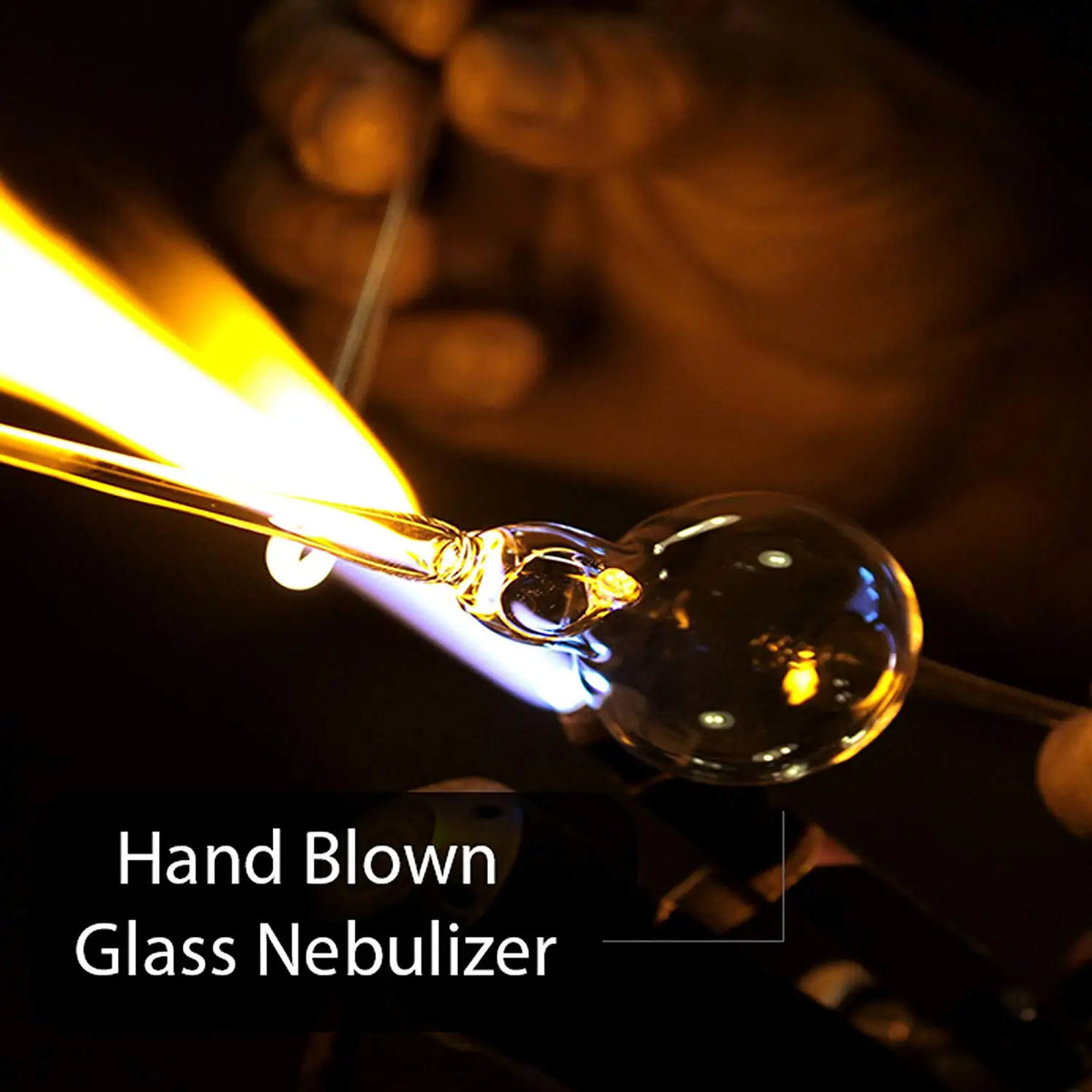 USB Powered Electric 50ml Wood Glass Aromatherapy Nebulizer Portable Waterless Essential