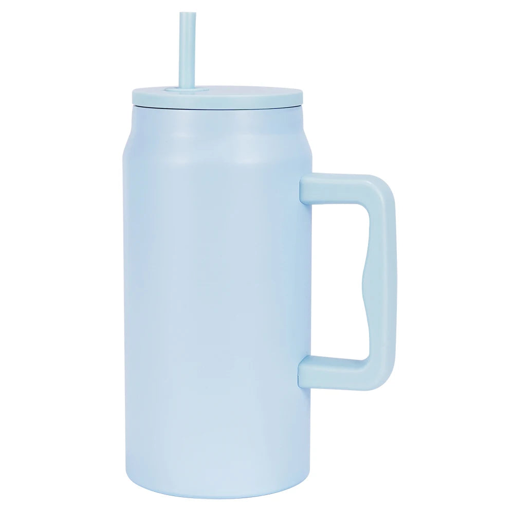 40oz Stainless Steel Insulated Tumbler with Straw Customized Design For Water Coffee Iced