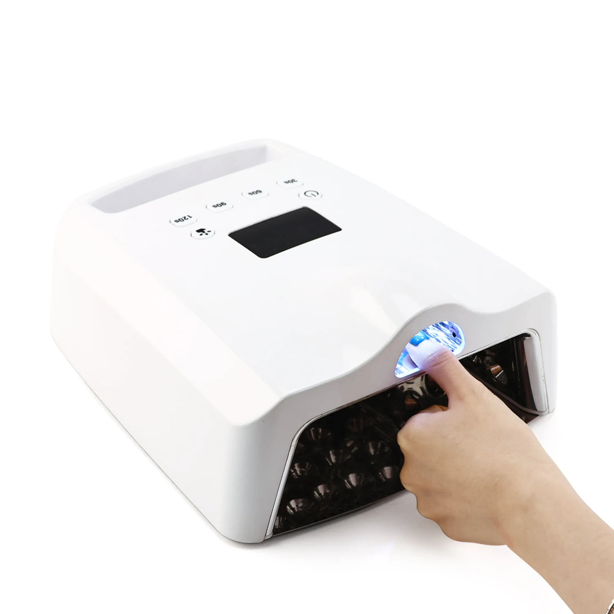 128W UV LED Nail Lamp Portable Cordless Gel Polish Dryer 365 Nm 405 Nm Fast Curing
