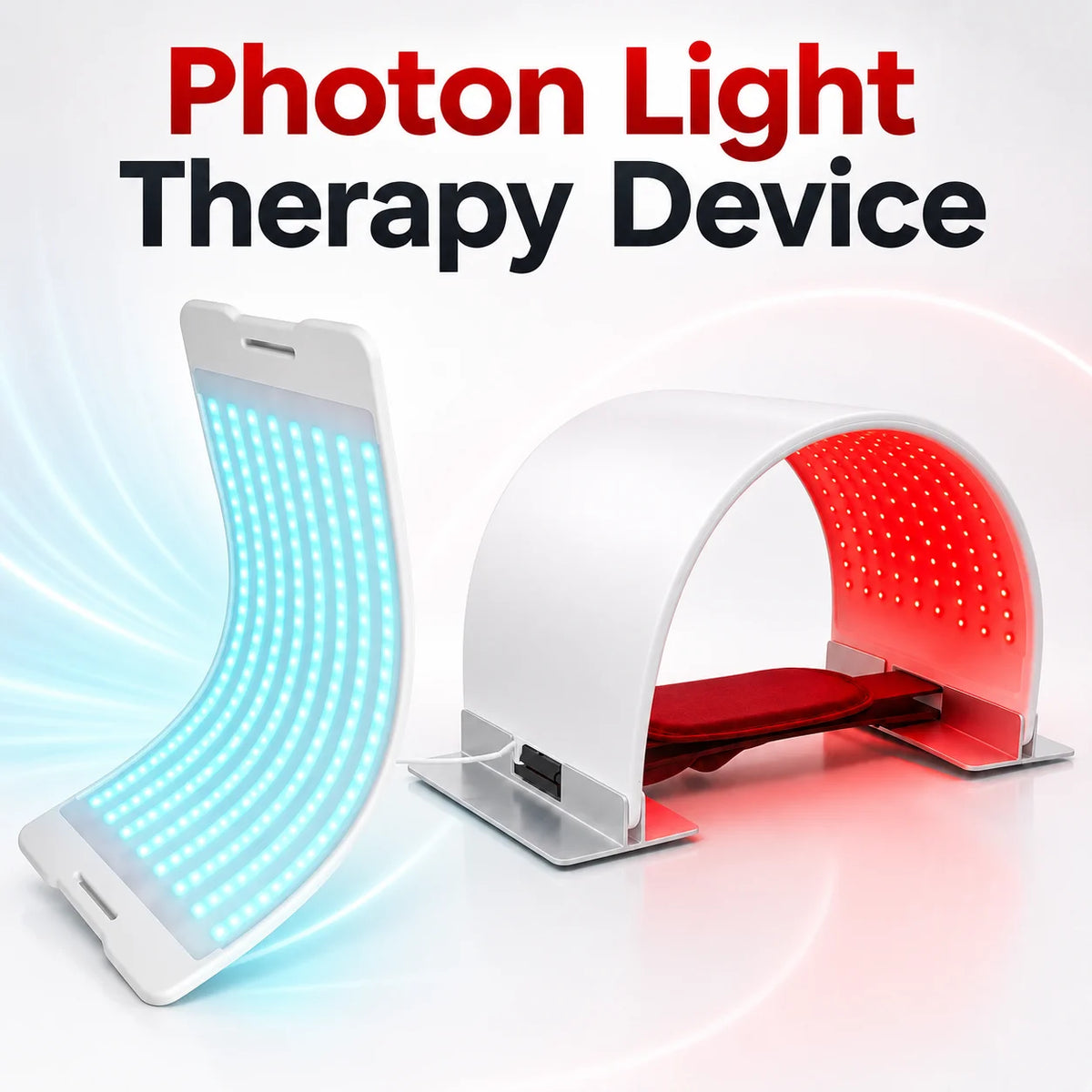 7 Colors Flexible LED Facial Mask Photon Therapy Device Portable Silicone Panel Red Light
