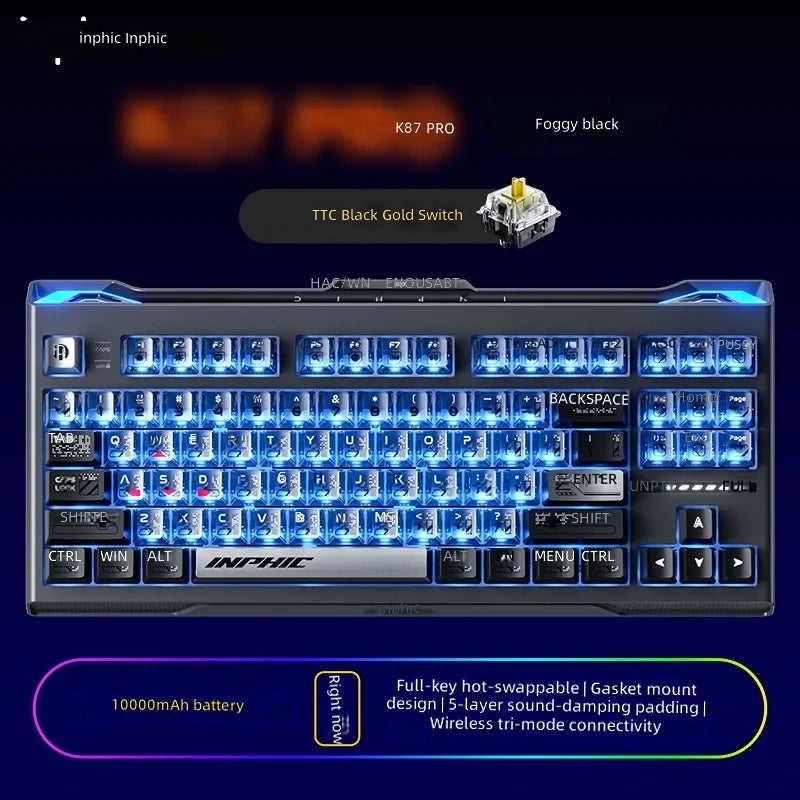 K87PRO Mechanical Keyboard USB Wireless Wired Three-Mode Customized E-Sports Gaming