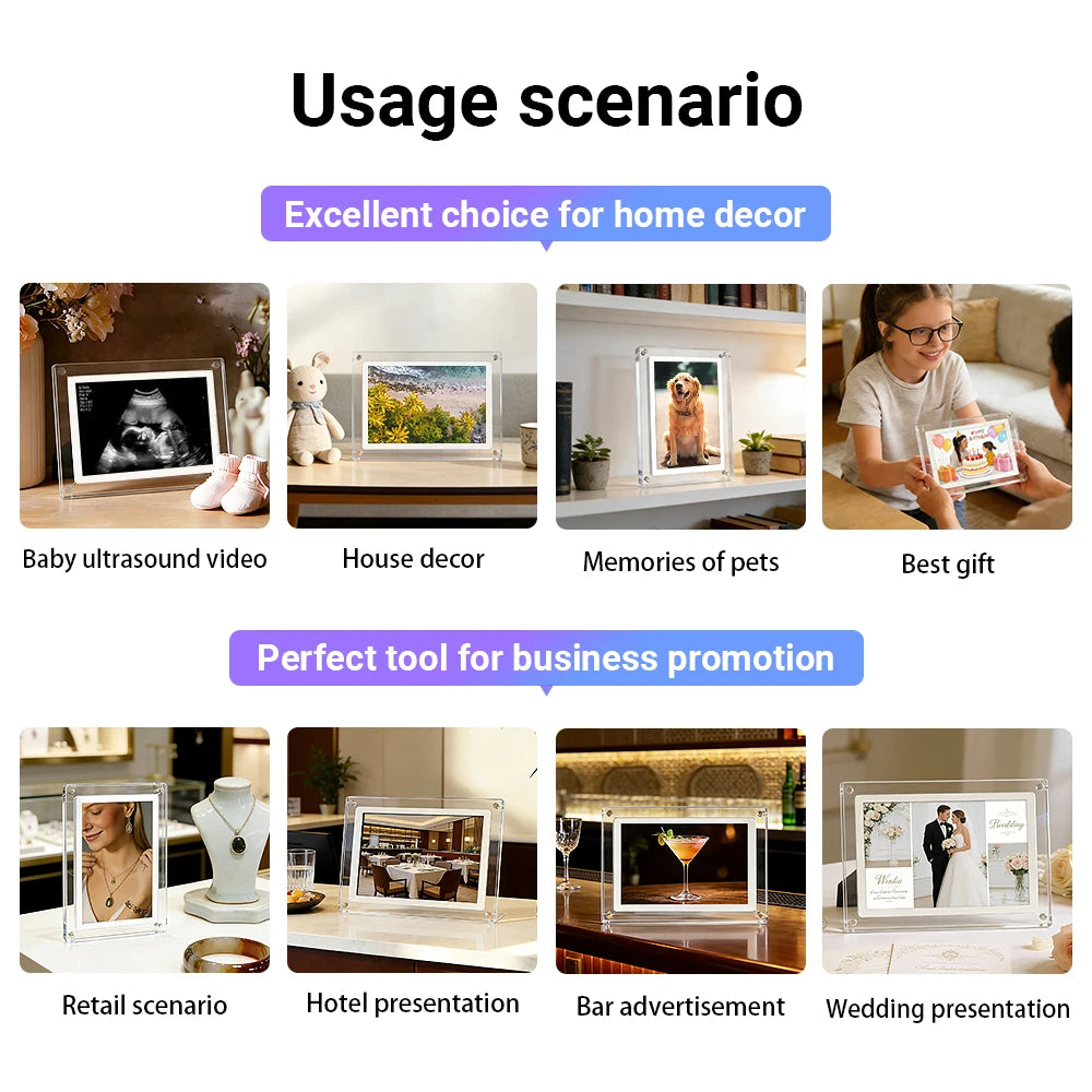 5/7/10 Inch 4GB IPS Screen Digital Photo Frame Digital Picture Frame With Tft Lcd IPS