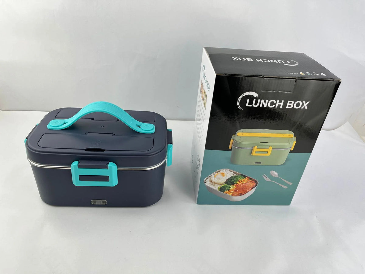 Electric Lunch Box Travel Portable Food Warmer Heater Stainless Steel Container