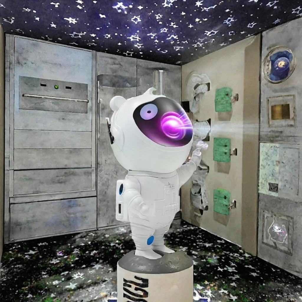 Bluetooth Astronaut Galaxy Star Projector, Laser Starry Sky Night Light, Spaceman Ambient