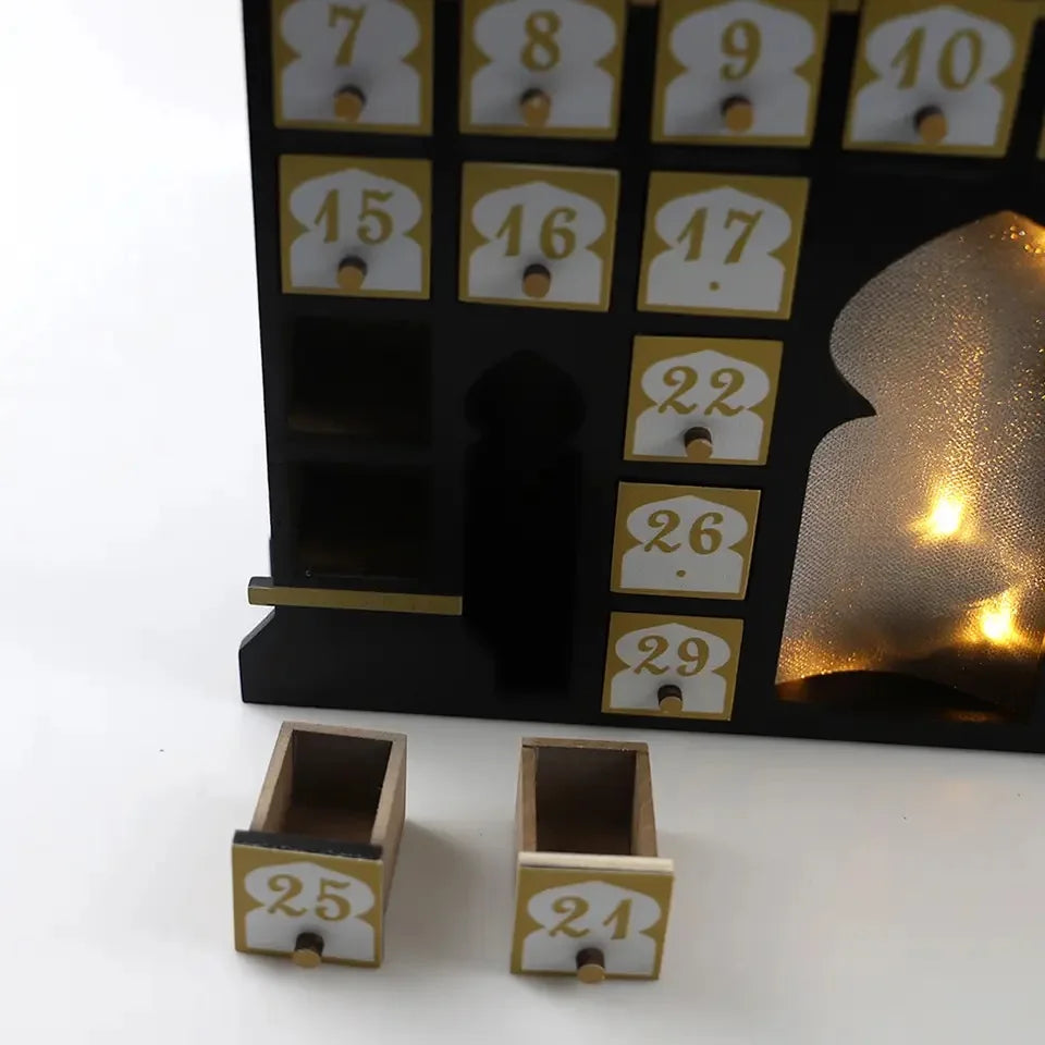 DIY Ramadan Advent Calendar With Drawer Box Ramadan Countdown Calendar for Eid Mubarak