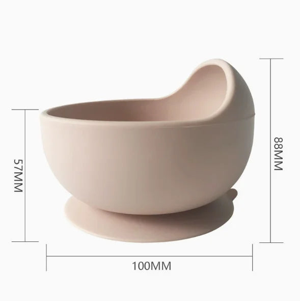 Baby Feeding Set Silicone Baby Silicone Bowl & Spoon Baby Silicone Bowl & Spoon