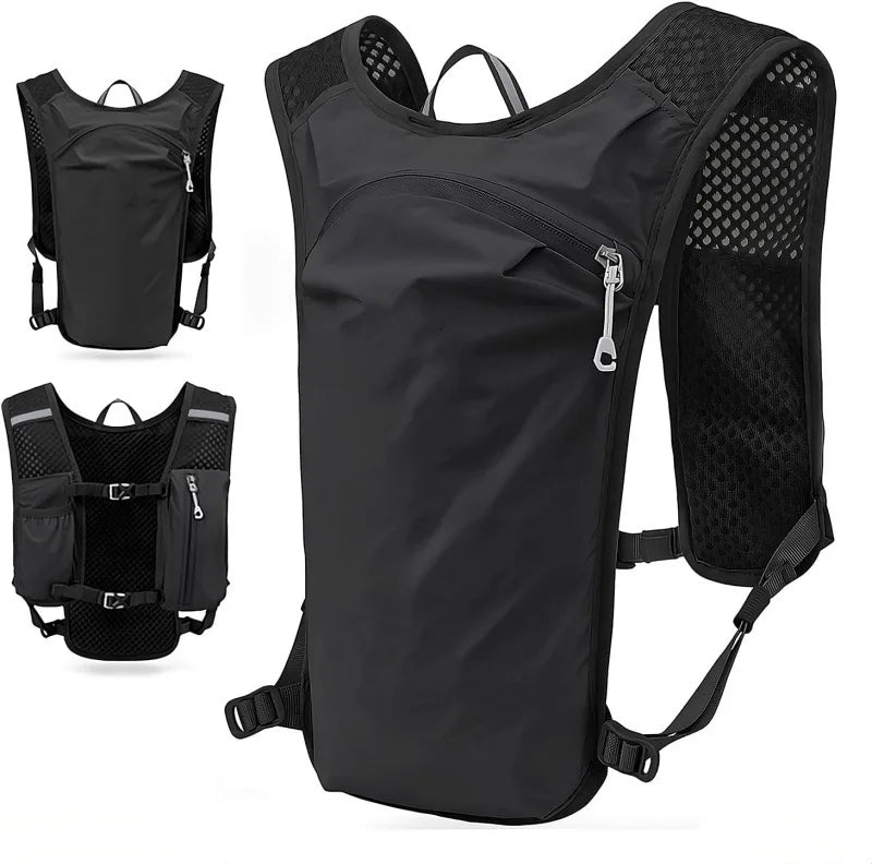 Running Hydration Vest Backpack Lightweight Insulated 1.5L Water Bladder