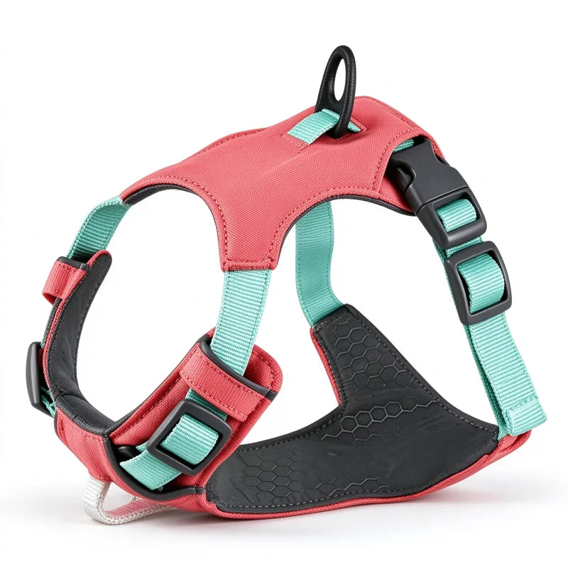 Lightweight Polyester Adjustable Reflective No-Pull Dog Harness for Medium & Large Dogs