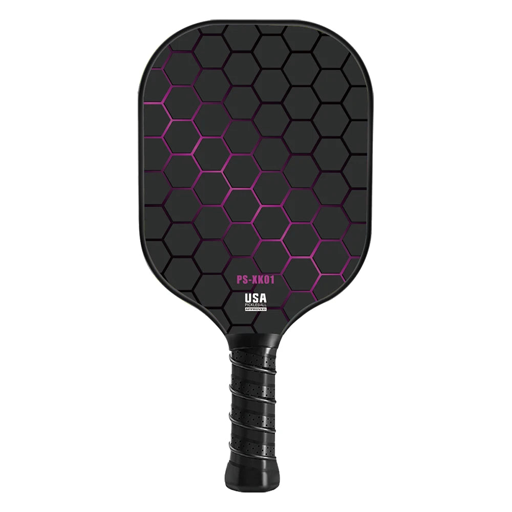 Durable Lightweight Honeycomb Core Carbon Fiber 16mm Portable Pickleball Paddle Sets