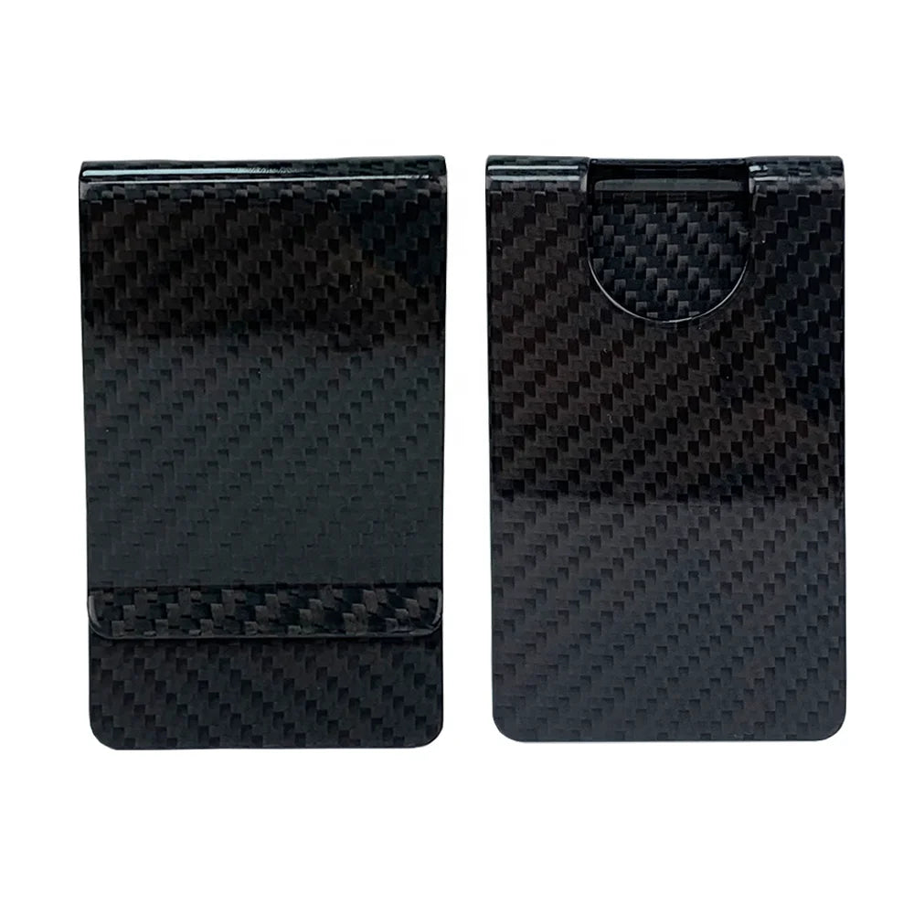 Portable Slim Durable Anti-Theft Real Carbon Fiber RFID Blocking Wallet Minimalist