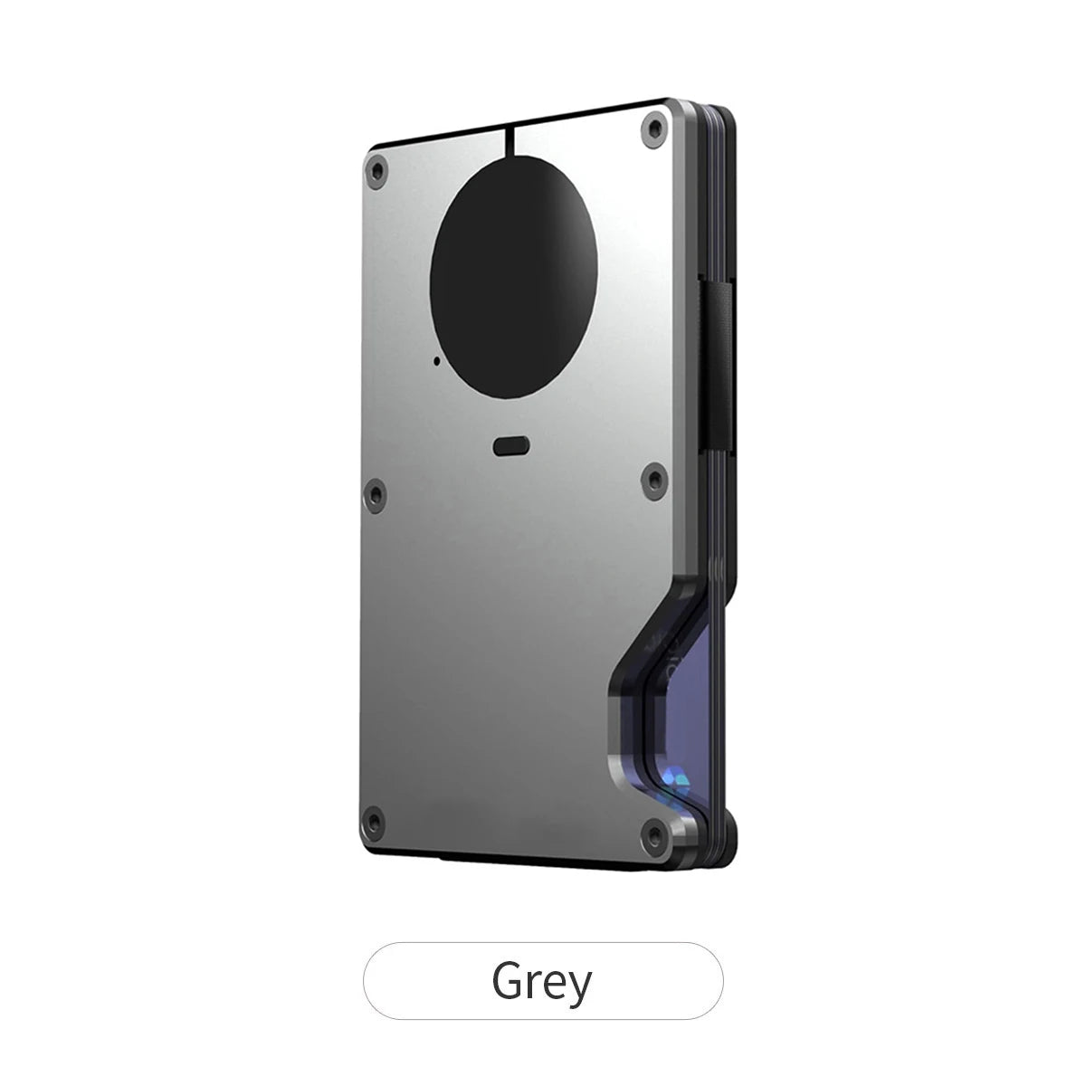Blocking Metal Aluminum Wallet, Minimalist Men'S Credit Card Holder, With Built-in