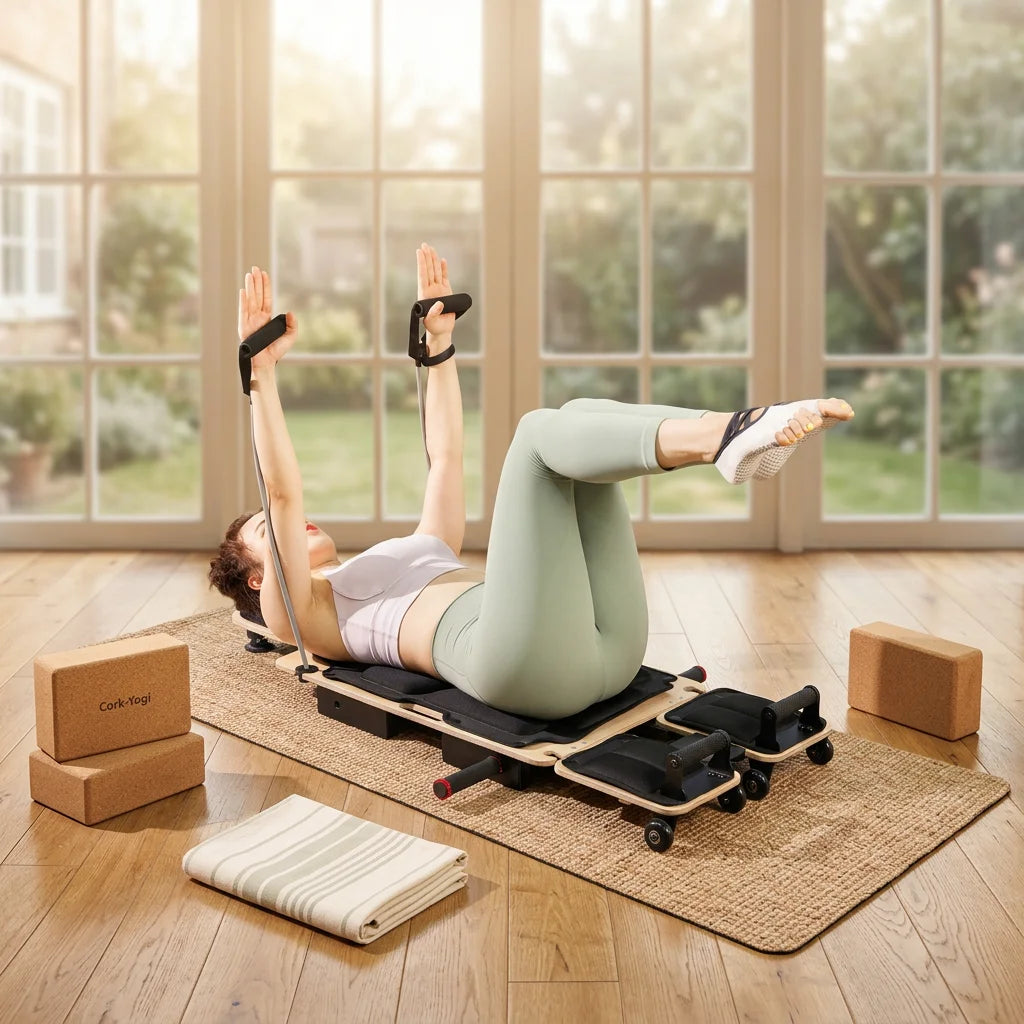 Fitness Equipment Multi-Functional Pilates Board Fitness Training AB Wheel Roller