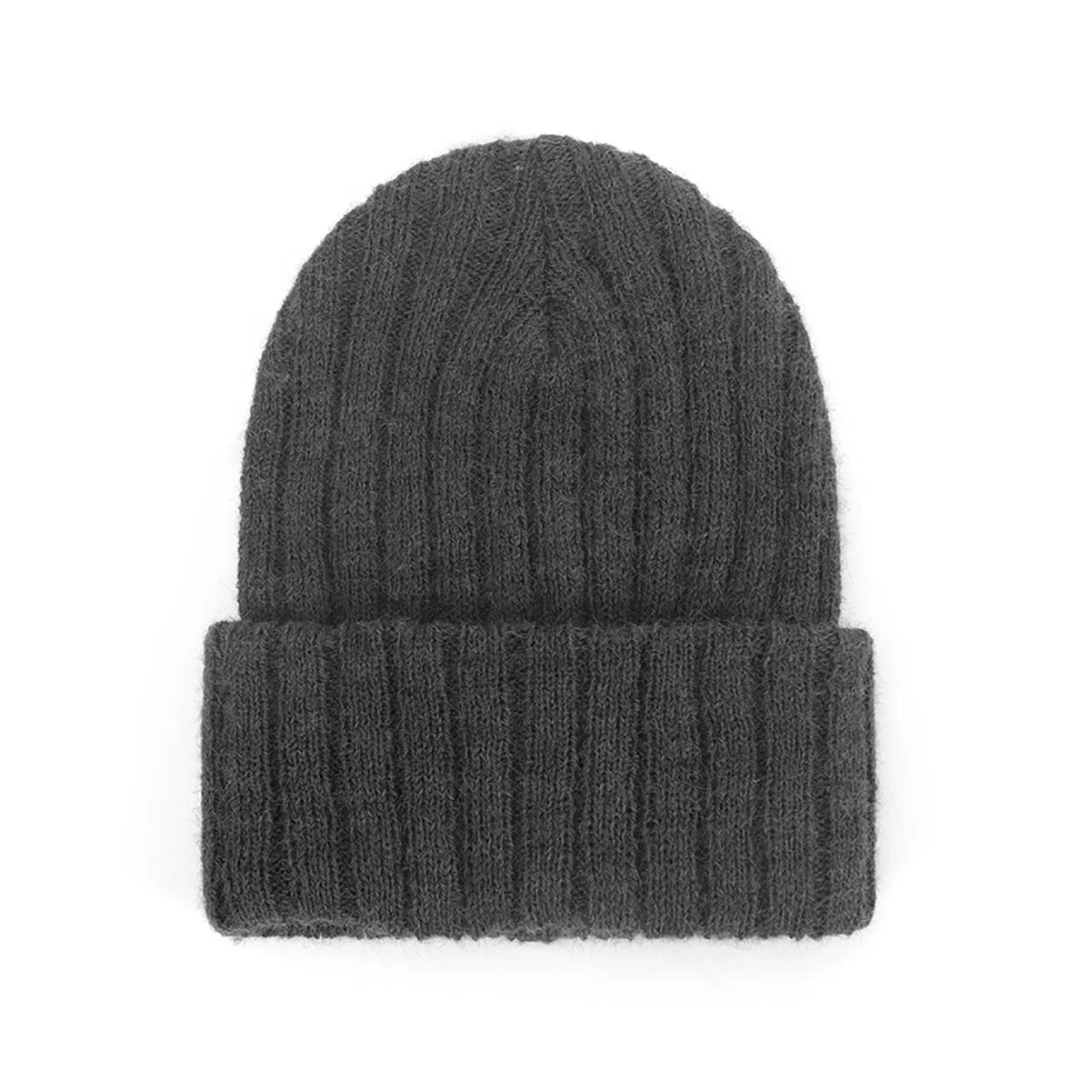 Cozy Unisex Winter Beanie Hat 100% Acrylic Knitted Warm Metal Buckle Closure 3D