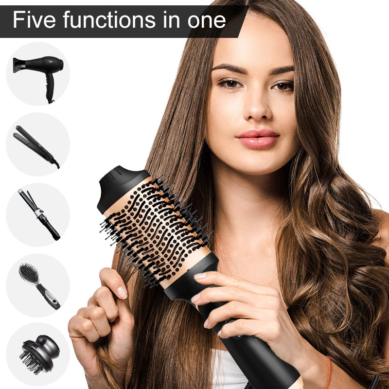 Professional 1000W Hot Ceramic 3 In 1 One Step Blow Hair Dryer Straightener And Styler