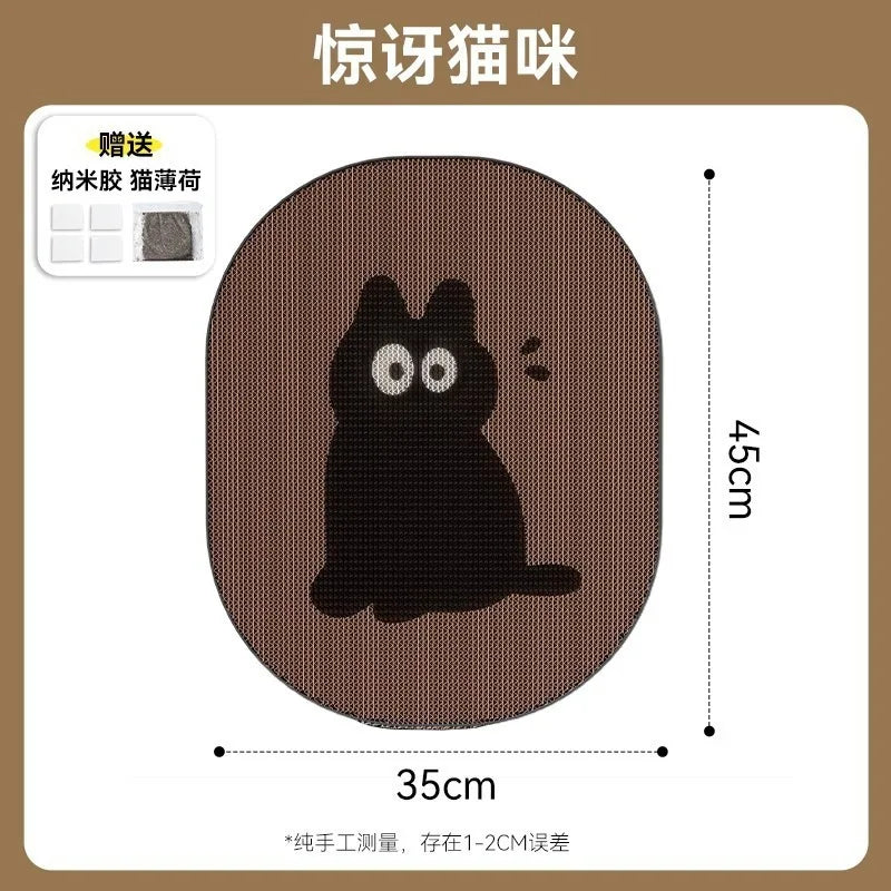 Vertical Cat Scratcher Wood & Corrugated Paper Eco-Friendly Luxury Wear-Resistant Pet Toy
