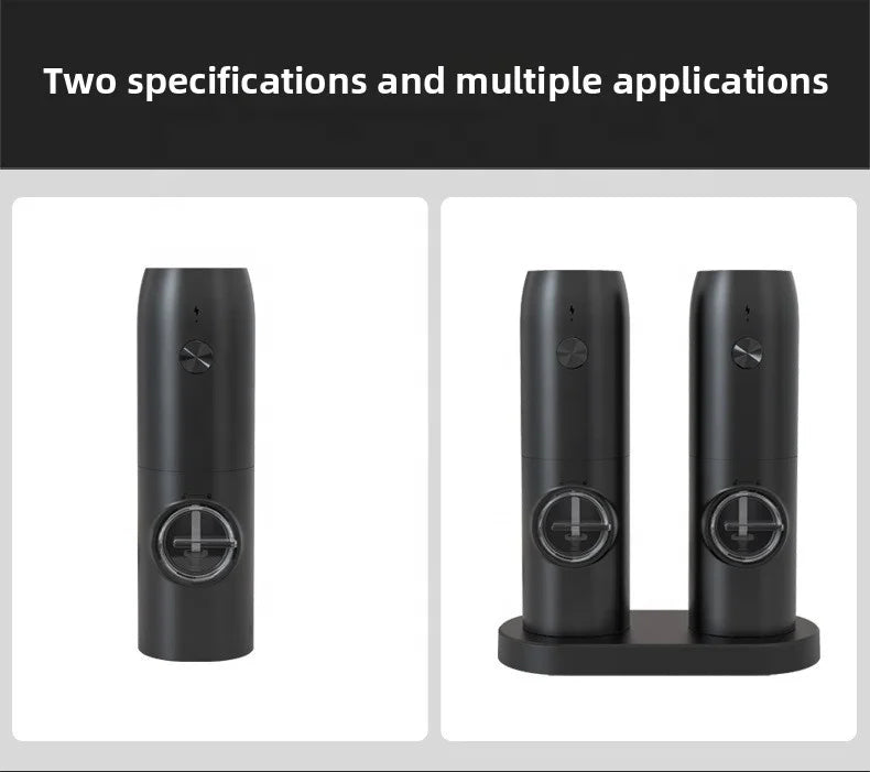 USB Rechargeable Salt and Pepper Grinder Set Electric Salt and Pepper Grinder Kitchen