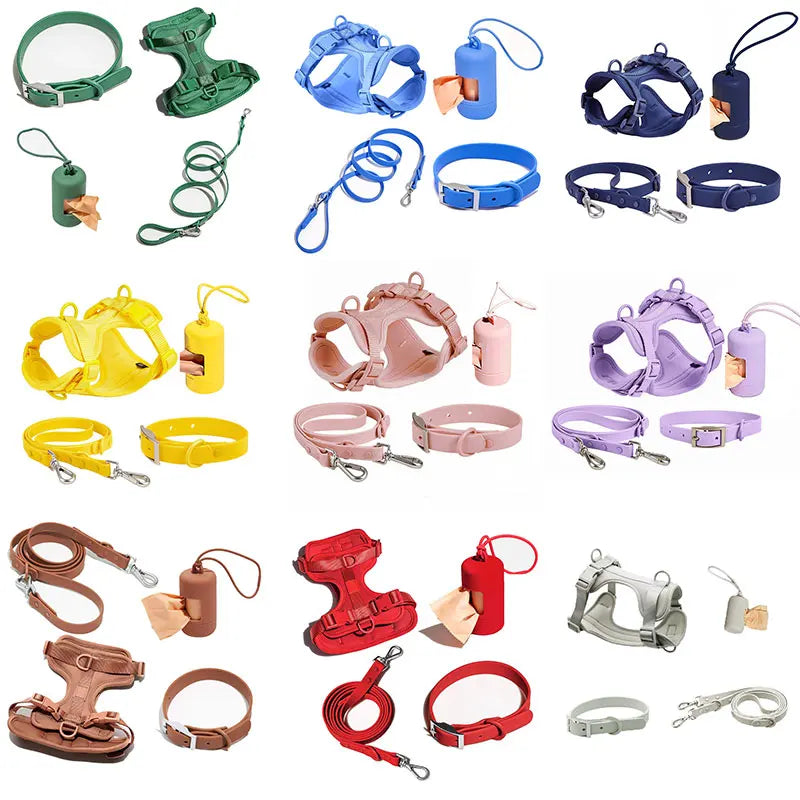 Practical Waterproof Tactical Dog Harness No-Pull Design with PVC Nylon Oxford for Large