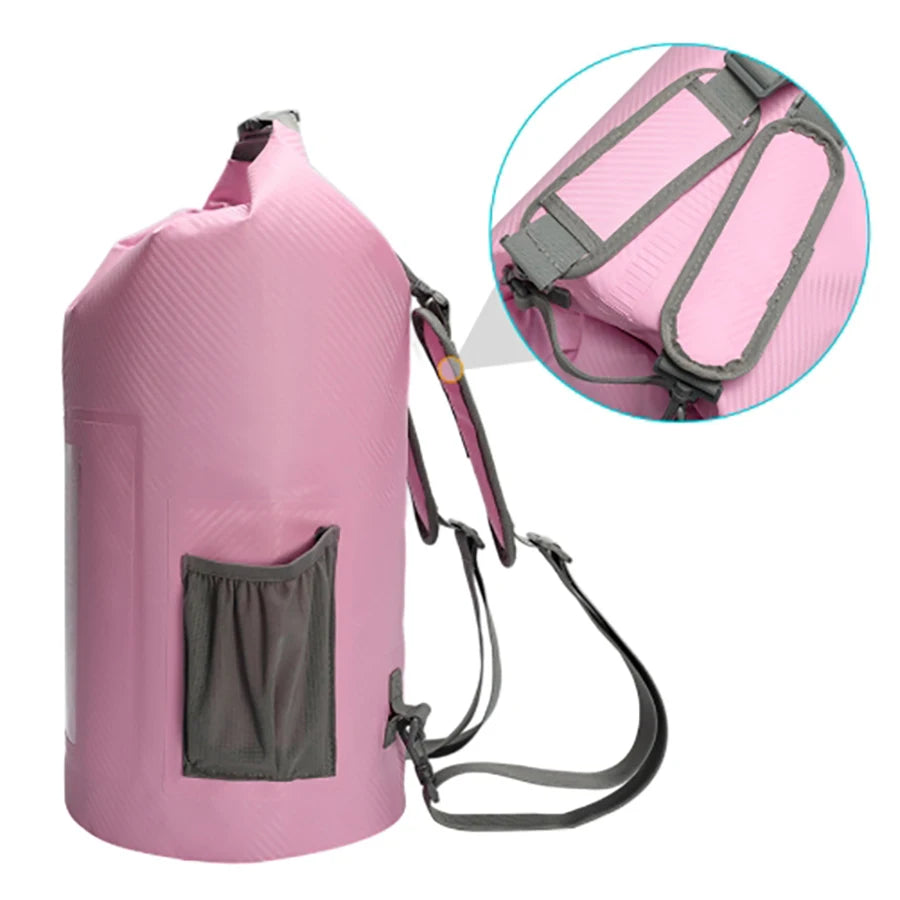Waterproof Dry Bag for Women Men 10L/20L Roll Top Lightweight Dry Storage Bag Backpack
