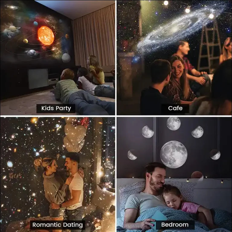 12 in 1 Planetarium Galaxy Star Projector Rotating Nebula Projector Lamp Timed Starry