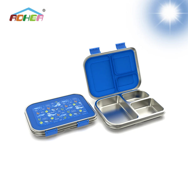 Stainless Steel Bento Lunch Box for Kids, Leakproof and Dishwasher Safe
