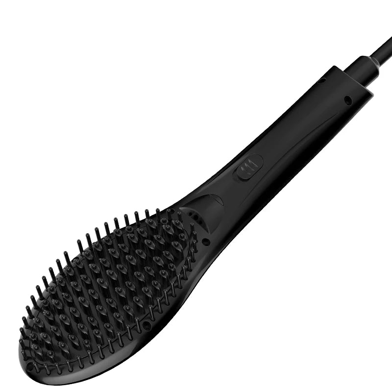 Low Price Iron Electric Magic Hair Straightener Comb Brush Professional Heating Brush