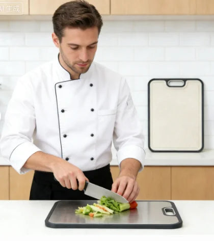 High-Quality Pure Titanium Cutting Board Double Sided Doubled Sided Titanium Cutting