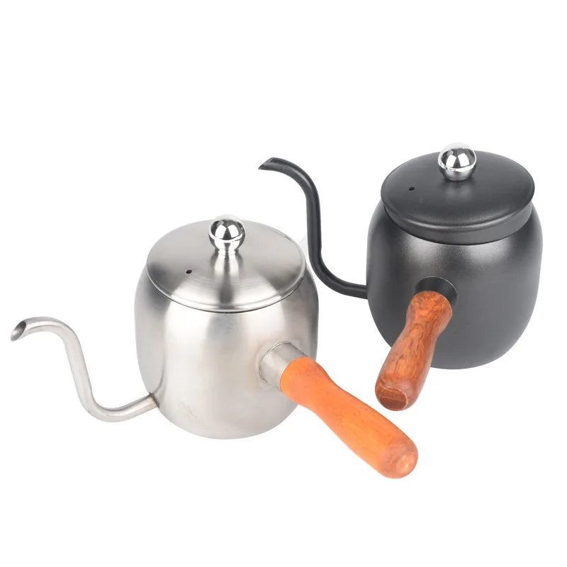 Free Sample 350ml Stainless Steel Gooseneck Coffee Pour Over Coffee Kettle Fine Stainless
