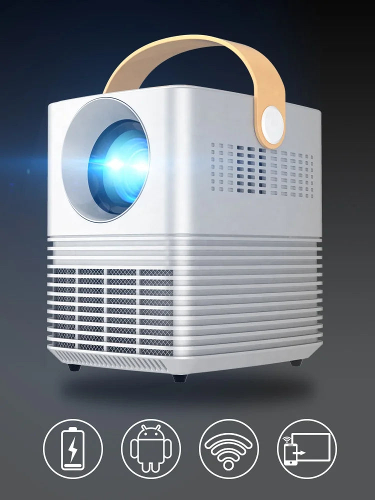 C720 Mini LED Portable 4K Digital LCD Projector with Built-in Battery (2-3 Hours)