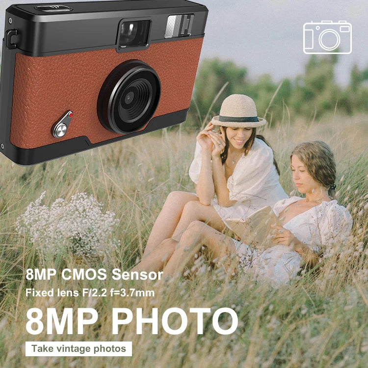 Custom Retro Vintage 8MP Compact Screenless Point and Shoot Digital Without No Screen