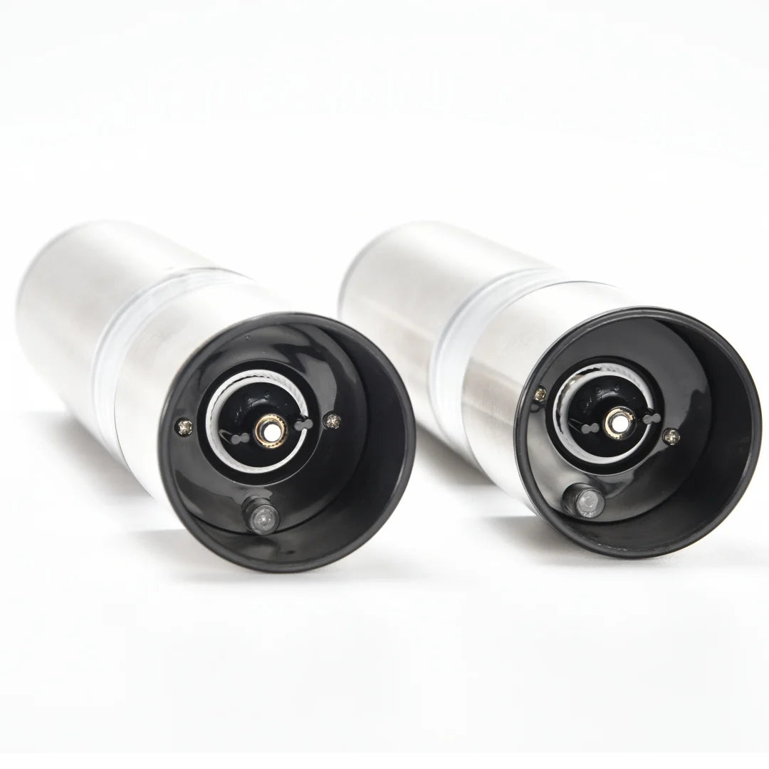 Electric Stainless Steel Salt & Pepper Mill Grinder with LED Light Eco-Friendly Automatic