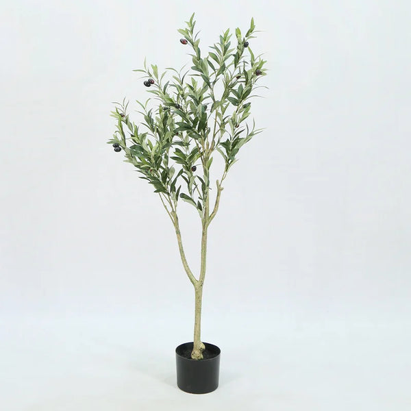 Nafresh Majestic Faux Olive Tree 6ft Plastic Artificial Olive Tree Indoor Outdoor