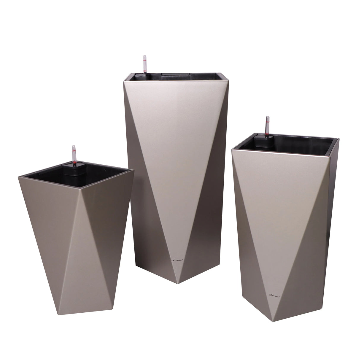 Square Cylinder Flower Pot Planter With Self-Watering Function For Home Office
