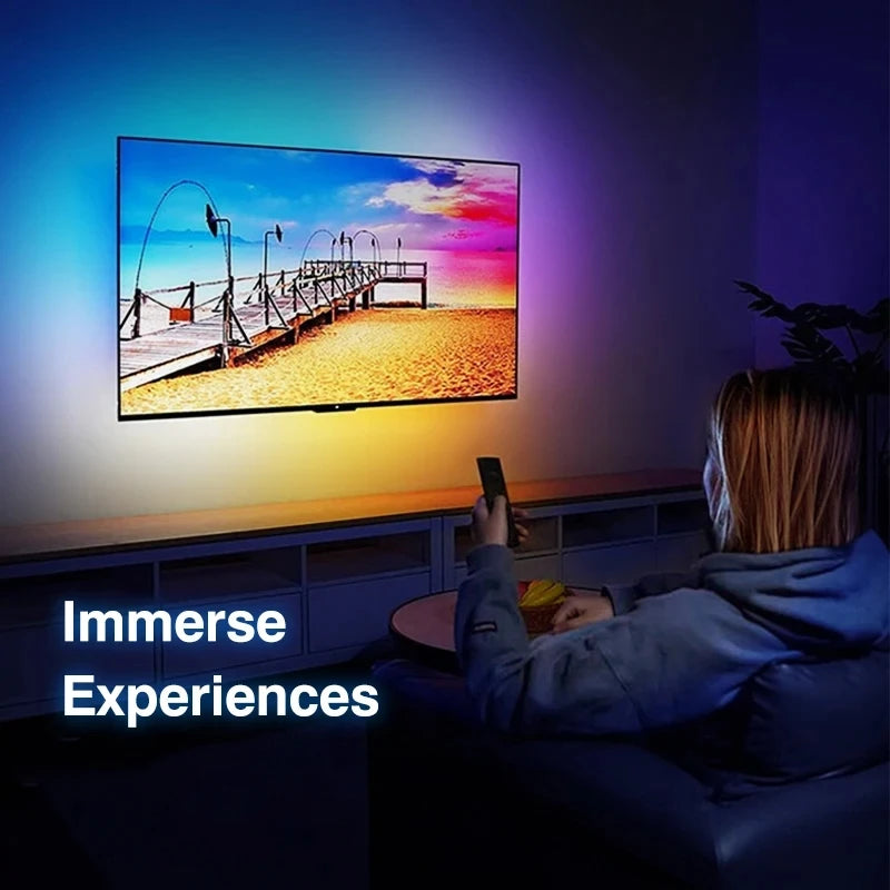 Upgrade Smart Tv Led Backlight Screen Color Sync Ambient Lighting Led Strip Light For 4k