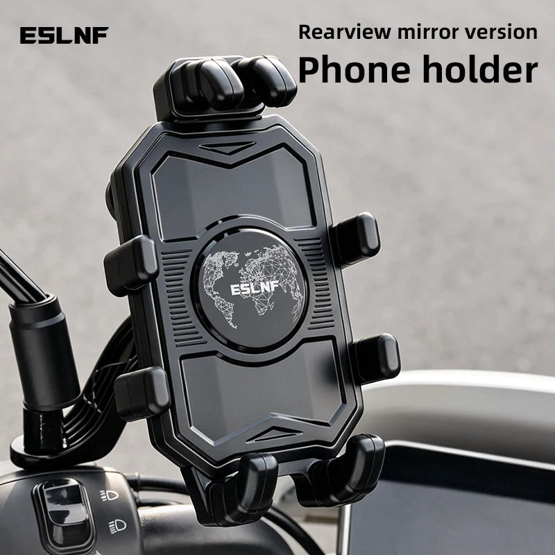 BIke Phone Holder Anti-Shake 8-Claw Bicycle Phone Holder Shock Absorption 360 Rotation