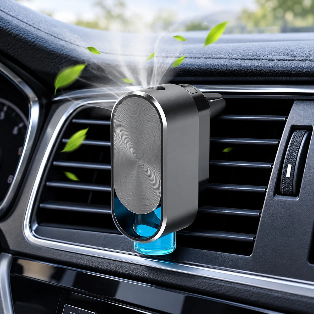 Mini Smart Automatic Car Fragrance Oil Diffuser Type-C Rechargeable Waterless Car Aroma