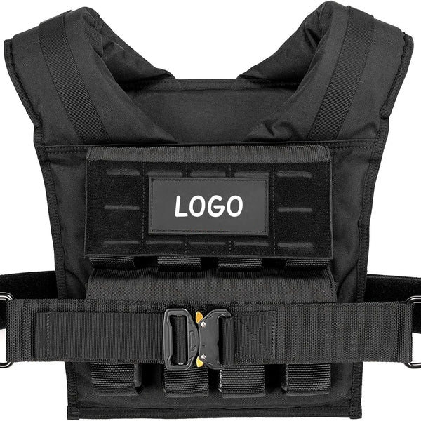 Customize Sport Oxford Cloth Weight Vest Adjustable 10KG 20KG 30KG Iron Blocks Strength