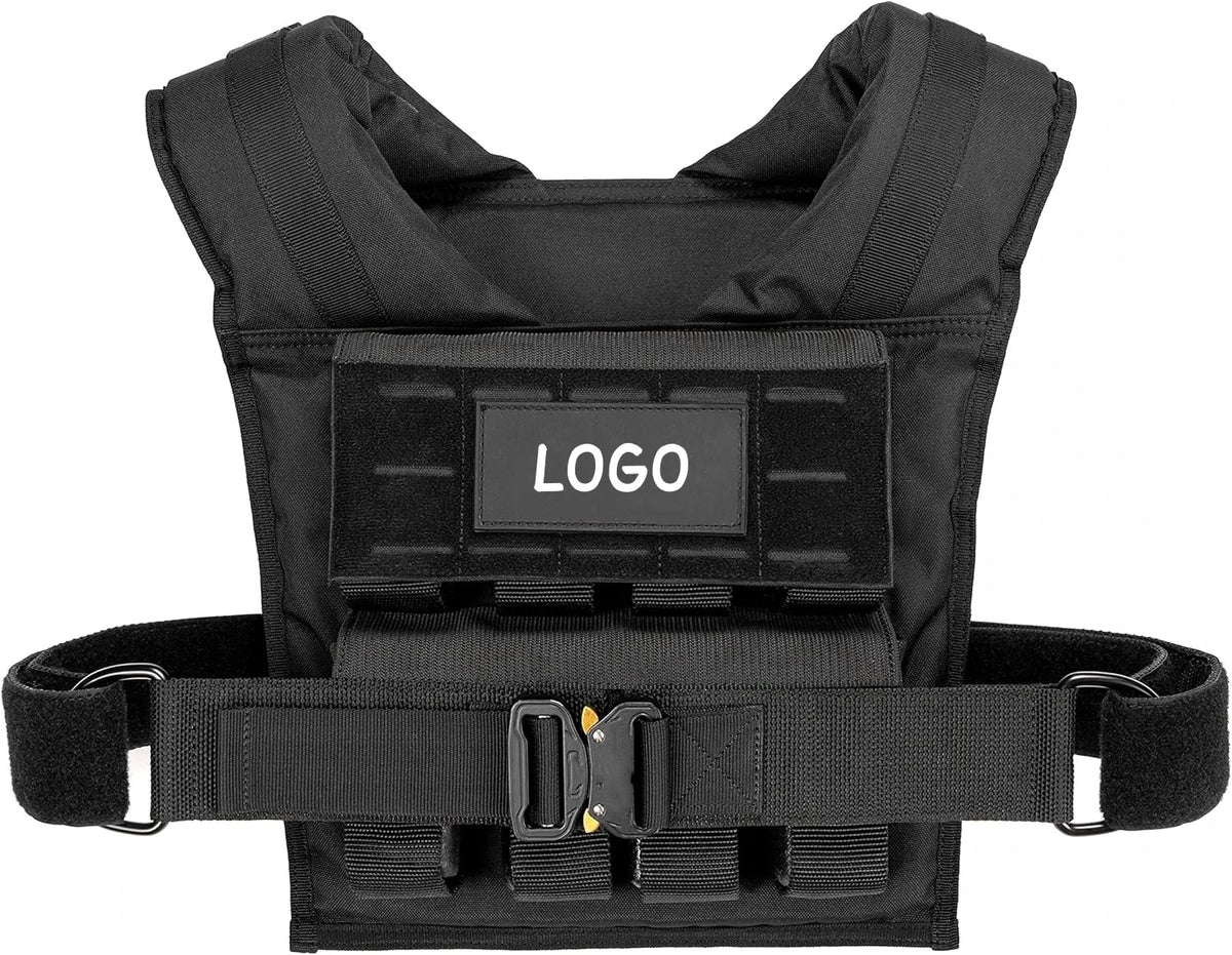 Customize Sport Oxford Cloth Weight Vest Adjustable 10KG 20KG 30KG Iron Blocks Strength