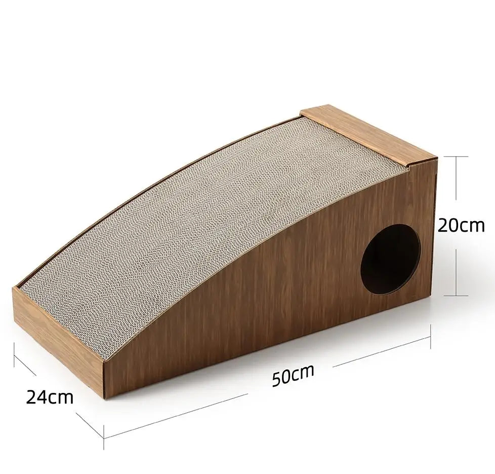 Foldable Triangle Arch Cat Scratcher Corrugated Cardboard, Double Sided Cat Scratch Board