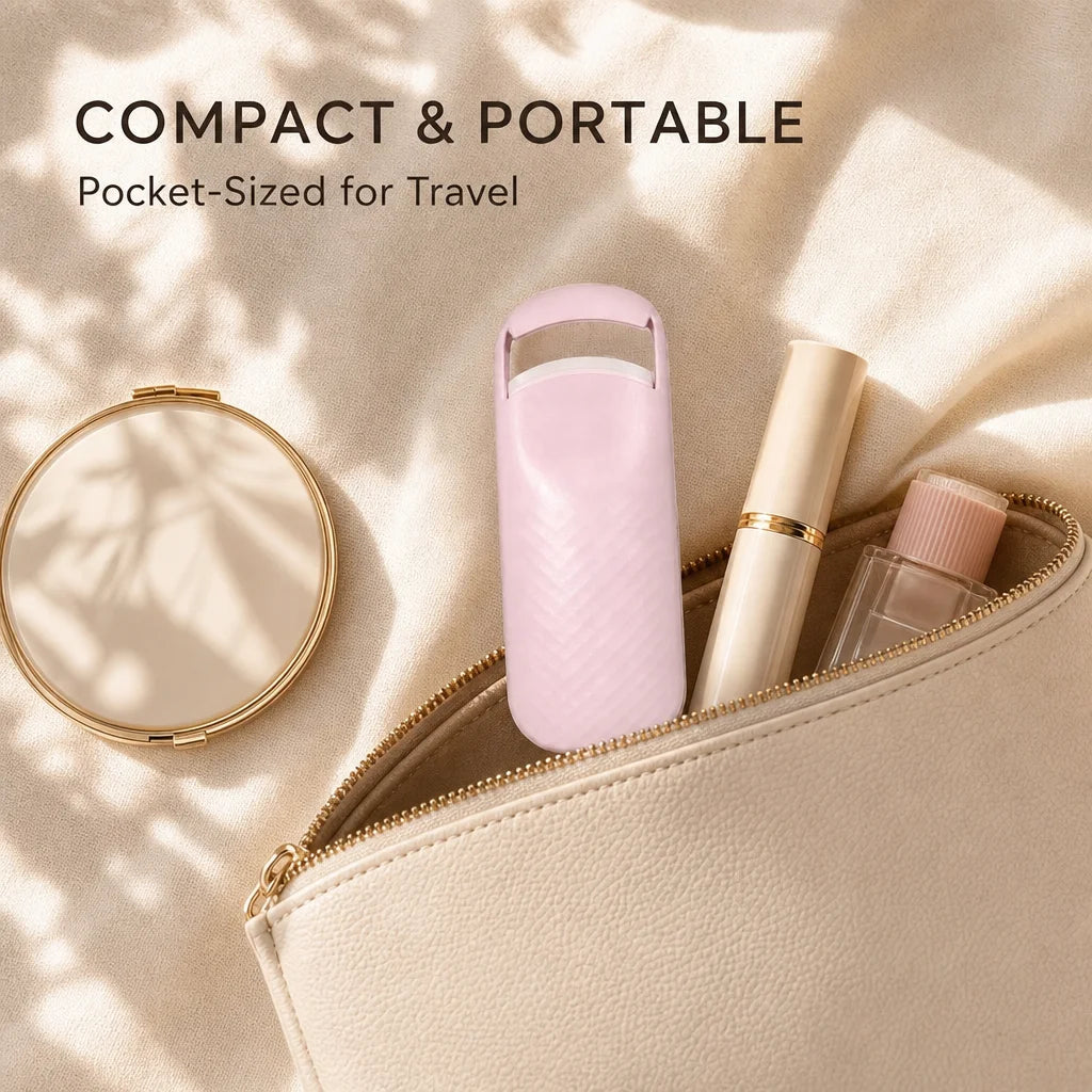 Portable USB Heated Lash Curler E1 Mini Eyelash Tool Long-Lasting Curl For Household