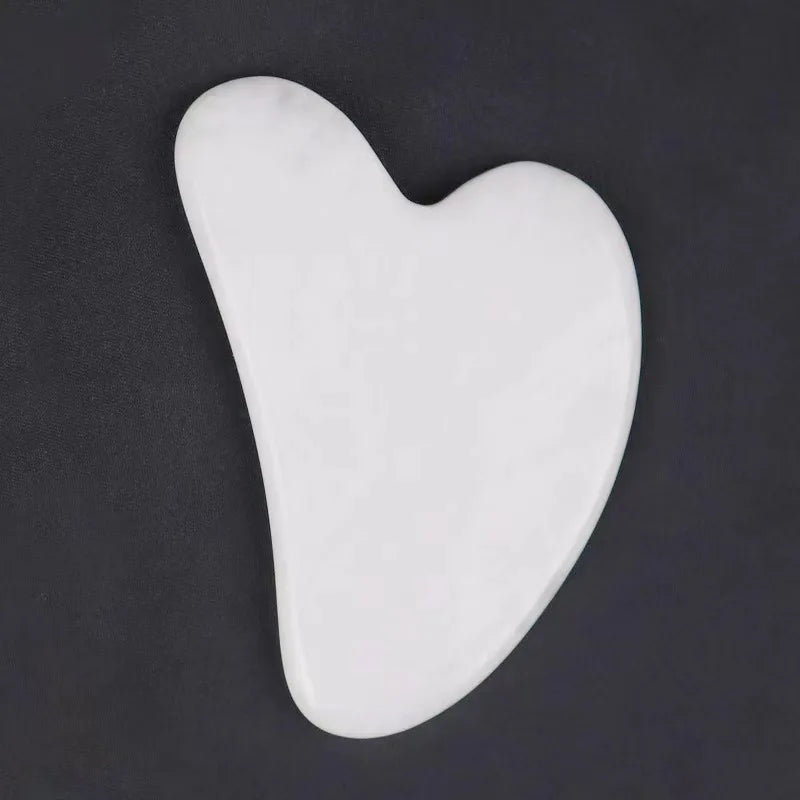 Natural Crystal Gua Sha Stone with Optional Face Roller in 9 Colors